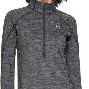 Under Armour Women's Coldgear Armour 1/2 Zip Charcoal Light Heath/Metallic XL